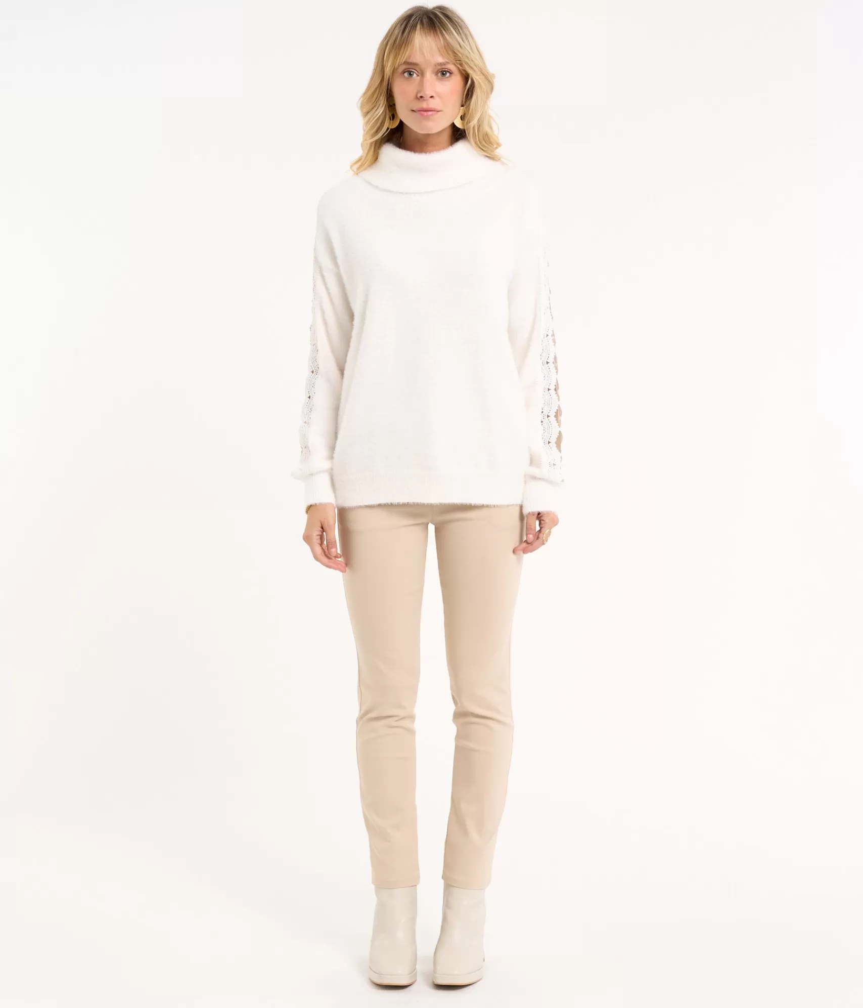 Pullover Maddie EDJI - Col roulé en maille douce pour journée confort  

(Alternative possible : 