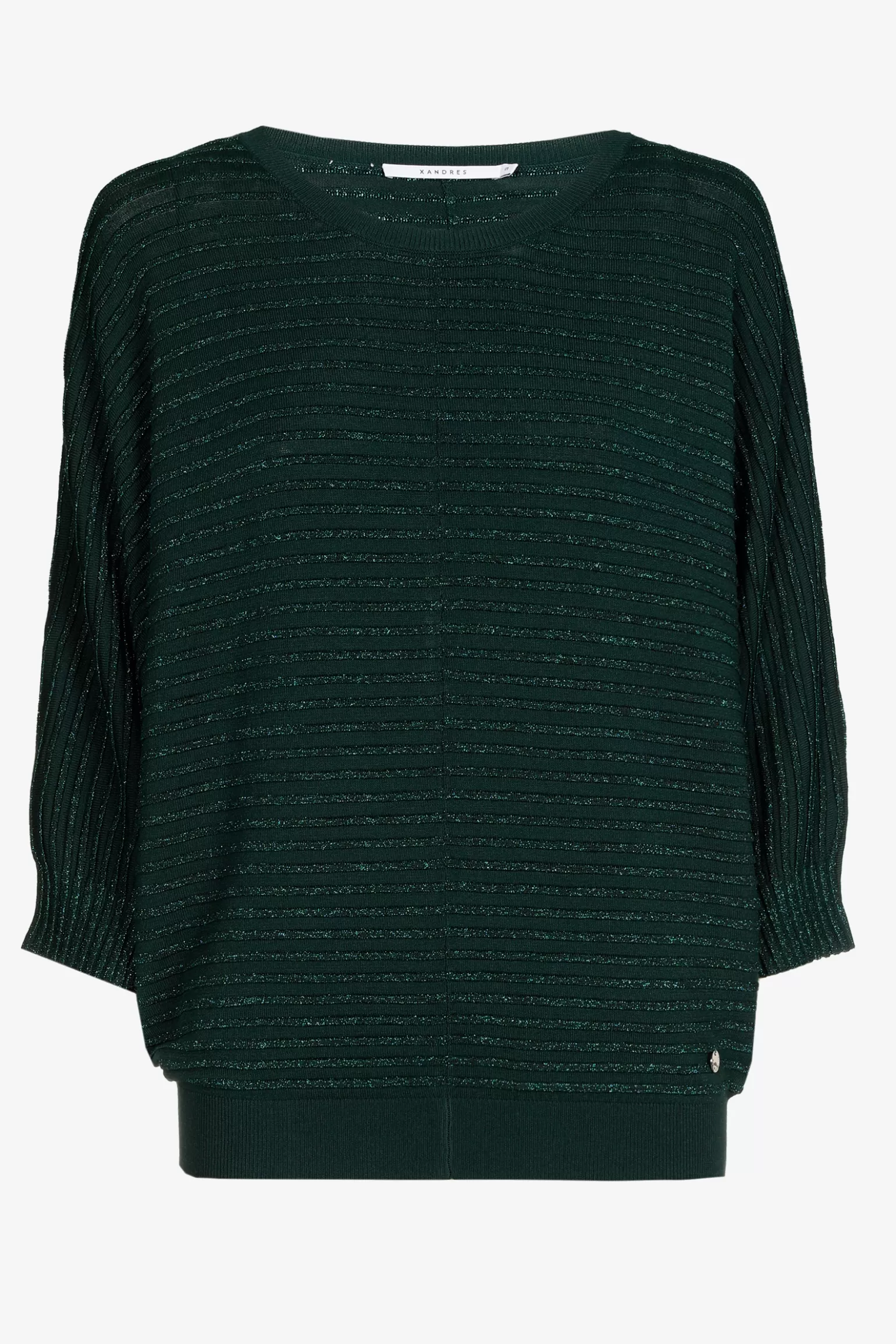 Sweater féminin en tricot élégant avec détails scintillants - Motifs brodés artistiques Xandres Édition Exclusive