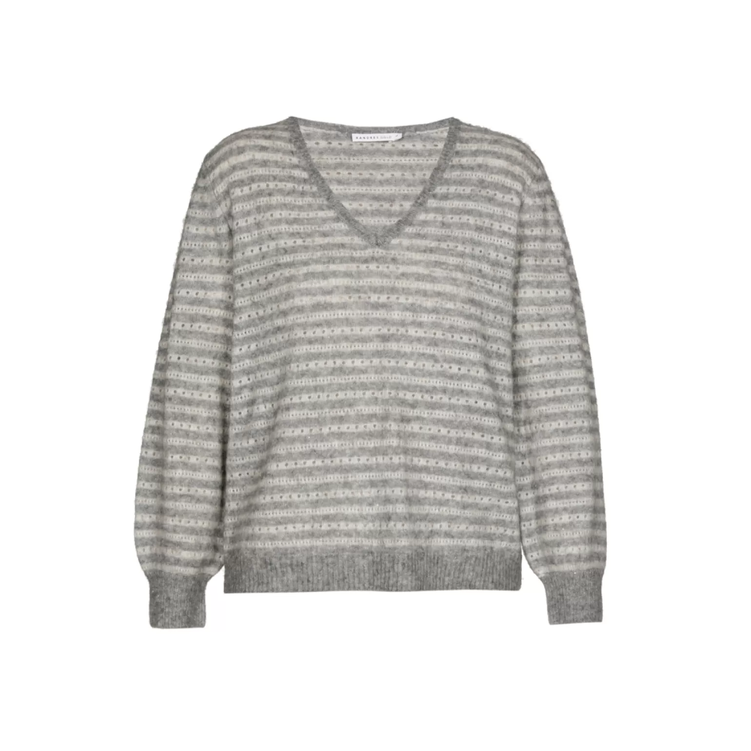 Pull décontracté en laine mélangée avec brillant discret - Collection Xandres Élégance