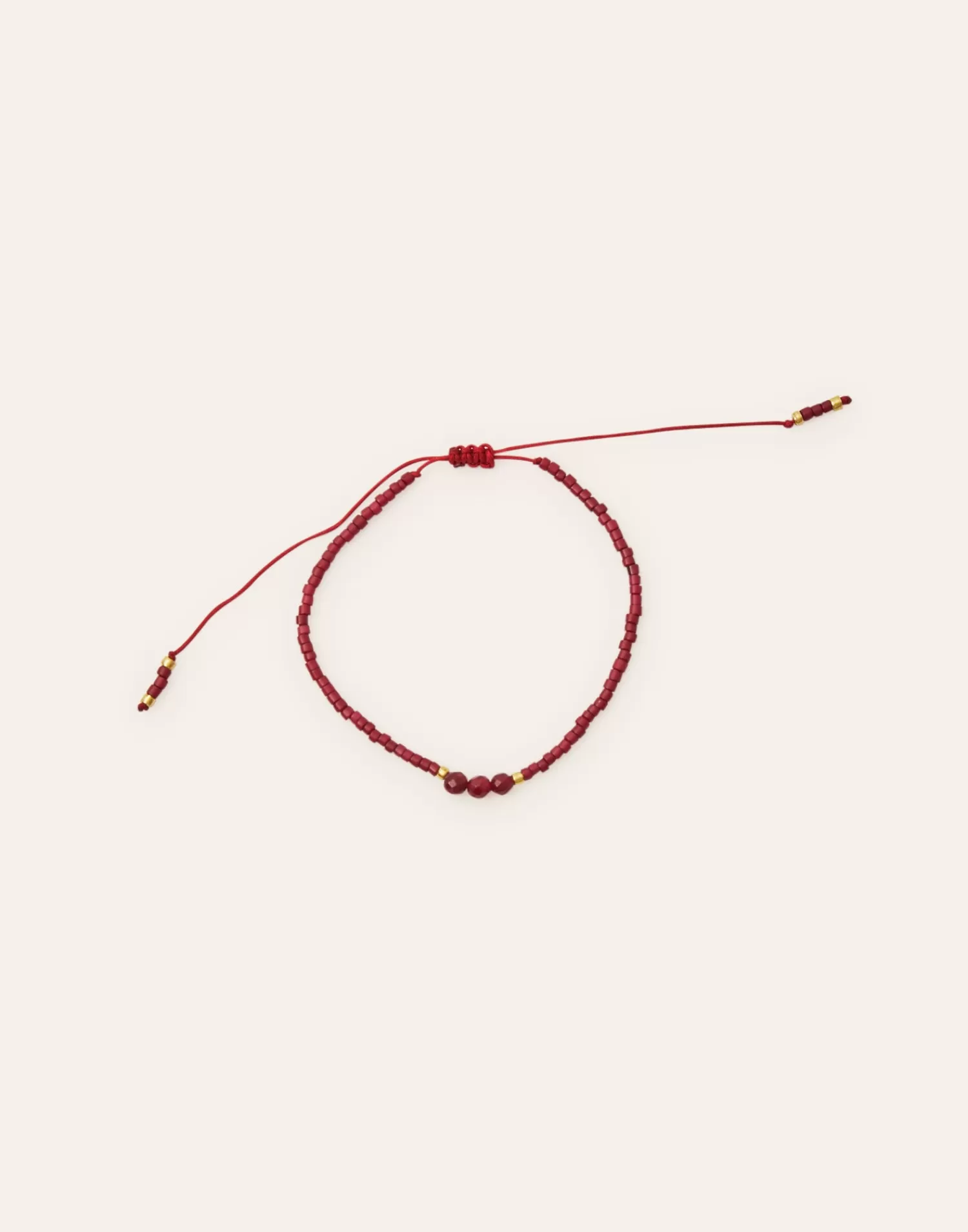 Bracelet Natura - Perles Élégantes avec 3 Pierres Fines Naturelles