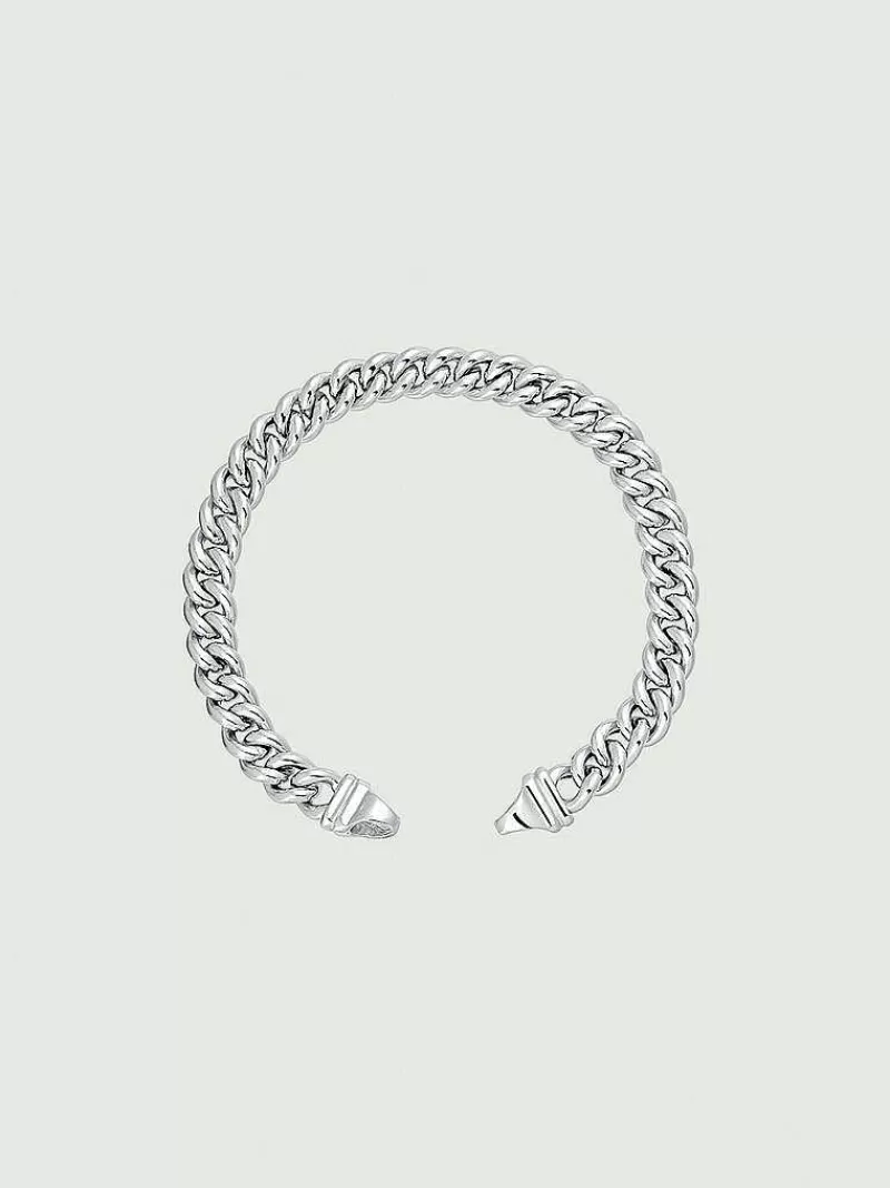 Bracelet en Argent 925 à Maillons Texturés - Modèle Barbados par Aristocrazy