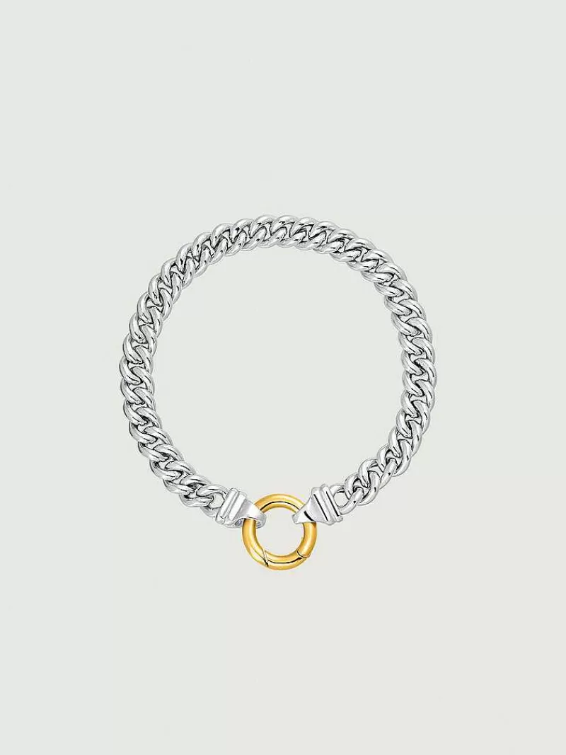 Bracelet en Argent 925 à Maillons Texturés - Modèle Barbados par Aristocrazy