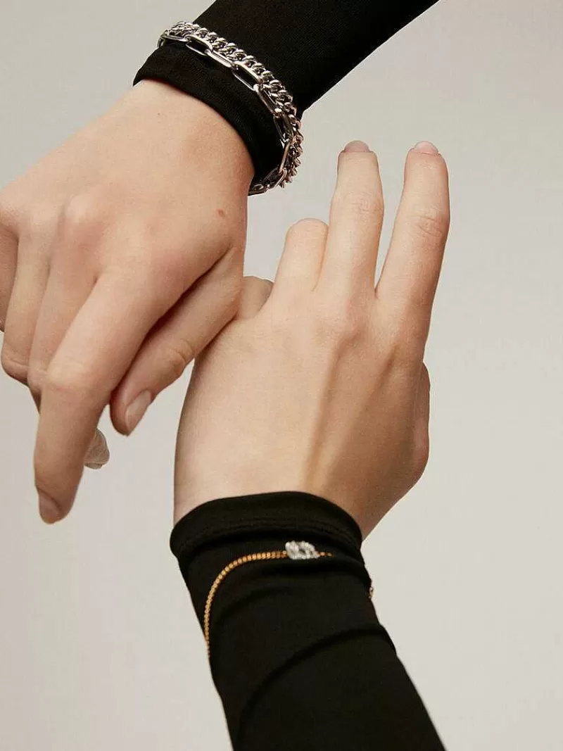Bracelet en Argent 925 à Maillons Texturés - Modèle Barbados par Aristocrazy