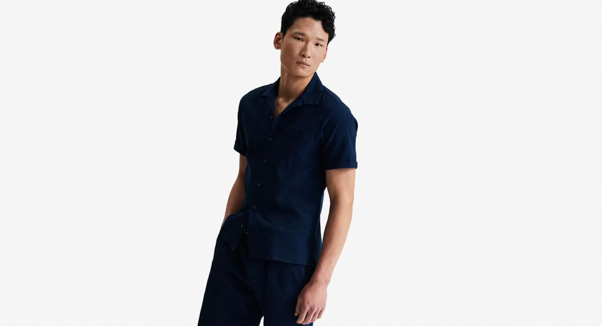 Chemise Homme Oliver Sweeney - Ravenshead en Rayures Marines Fondues