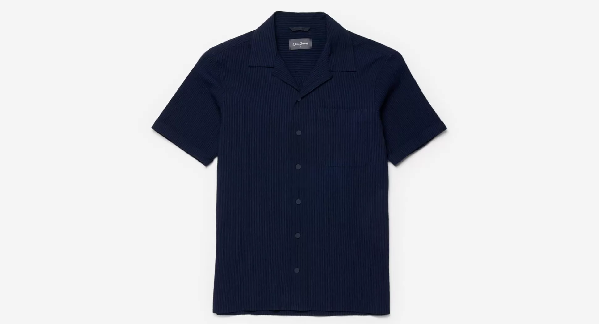 Chemise Homme Oliver Sweeney - Ravenshead en Rayures Marines Fondues