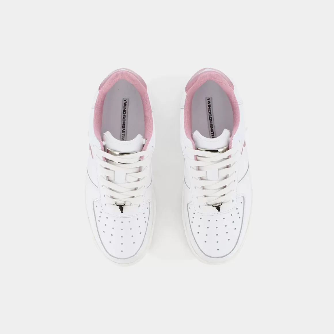 Baskets Windsor Smith Recharge - Édition limitée Blanc nacré & Rose holographique | Promotion exclusive sur les modèles tendance printemps