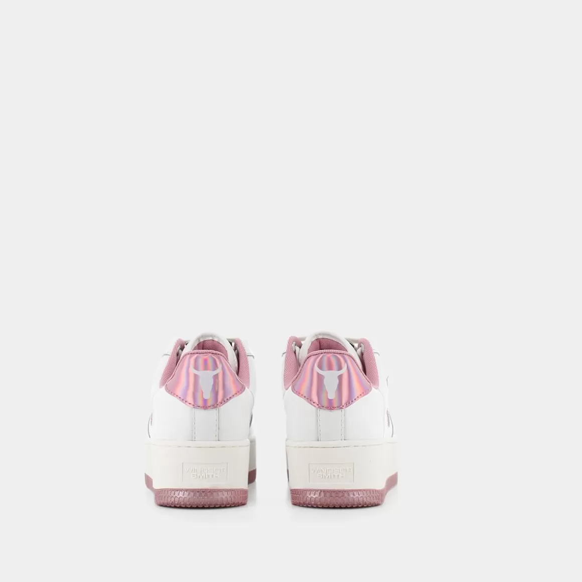 Baskets Windsor Smith Recharge - Édition limitée Blanc nacré & Rose holographique | Promotion exclusive sur les modèles tendance printemps