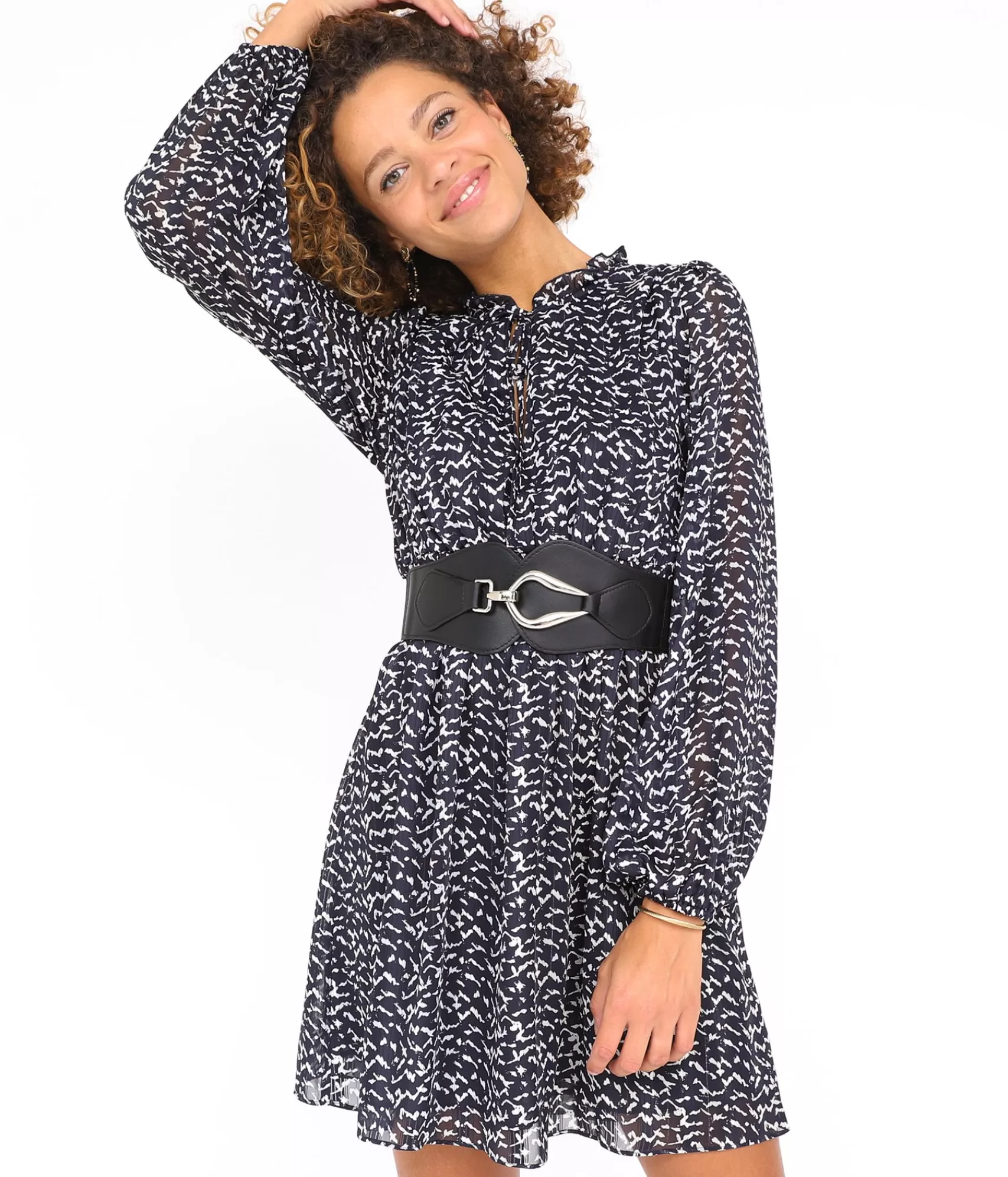 Robe d'été élégante à liens ajustables - Rosanna par EDJI Robes