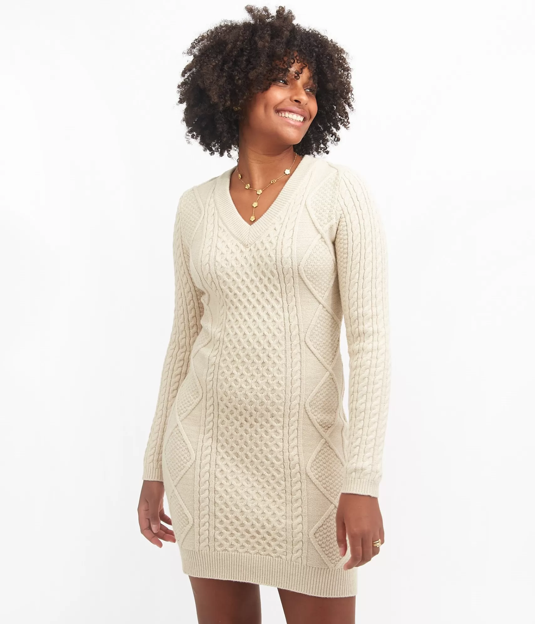 Élégante Robe d'Été Sarah à Encolure en V - Collection EDJI