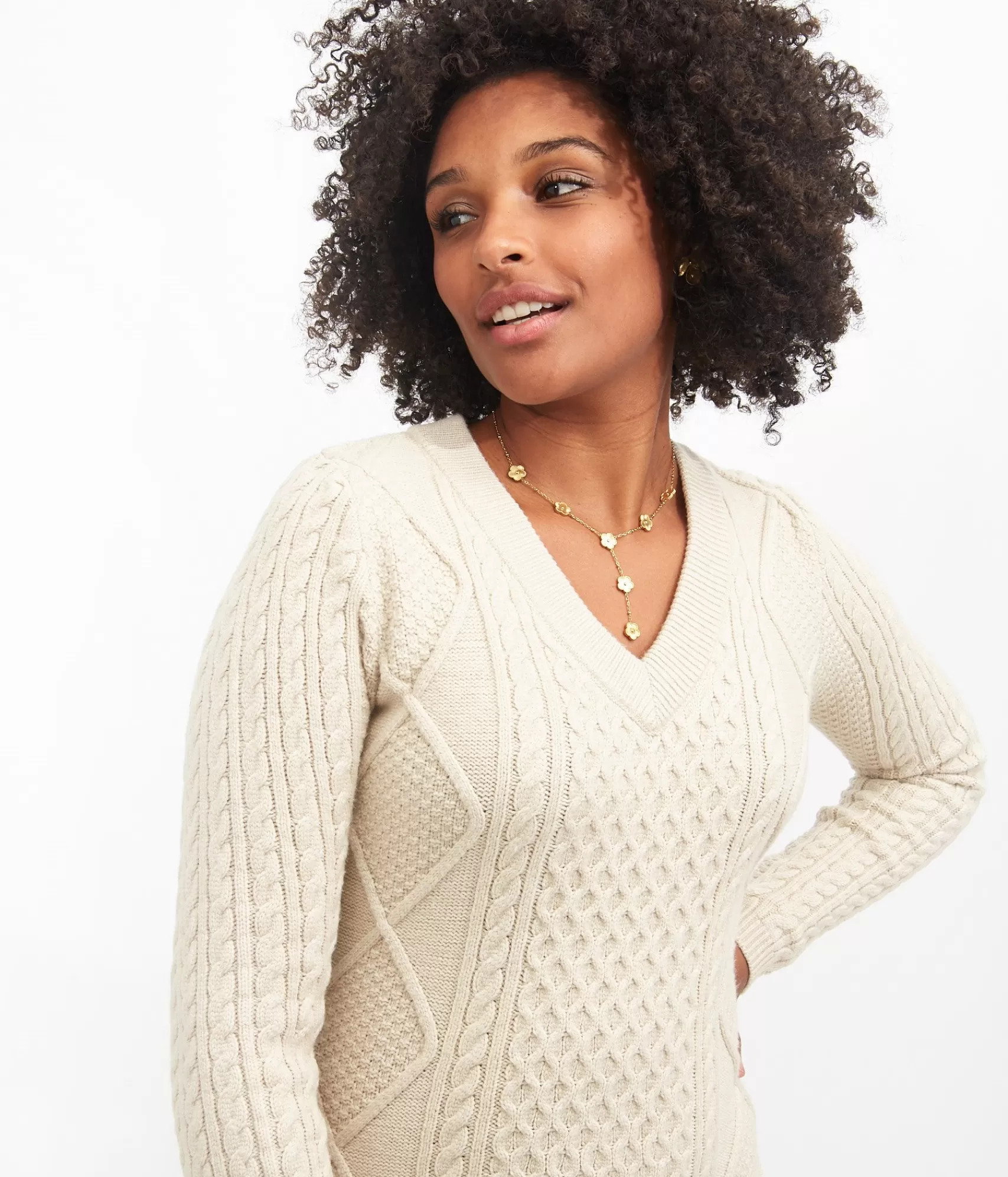 Élégante Robe d'Été Sarah à Encolure en V - Collection EDJI