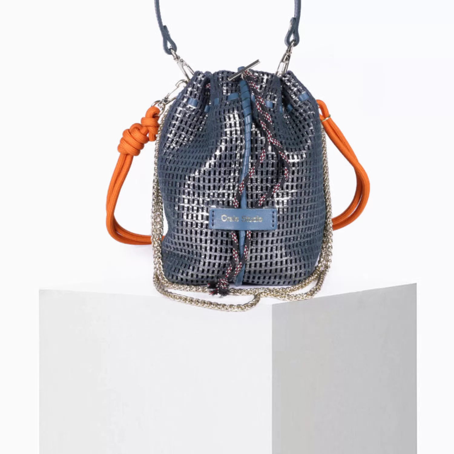 Craie Studio : Sac à main Bibi effet métal argenté - Style urbain & prix doux
