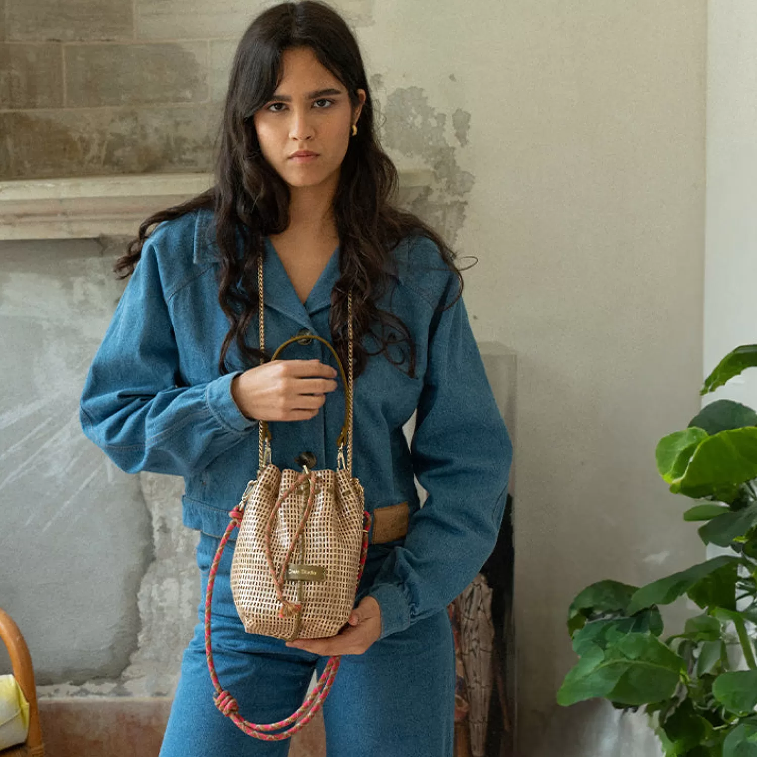 Craie Studio : Sac à main Bibi effet métal argenté - Style urbain & prix doux