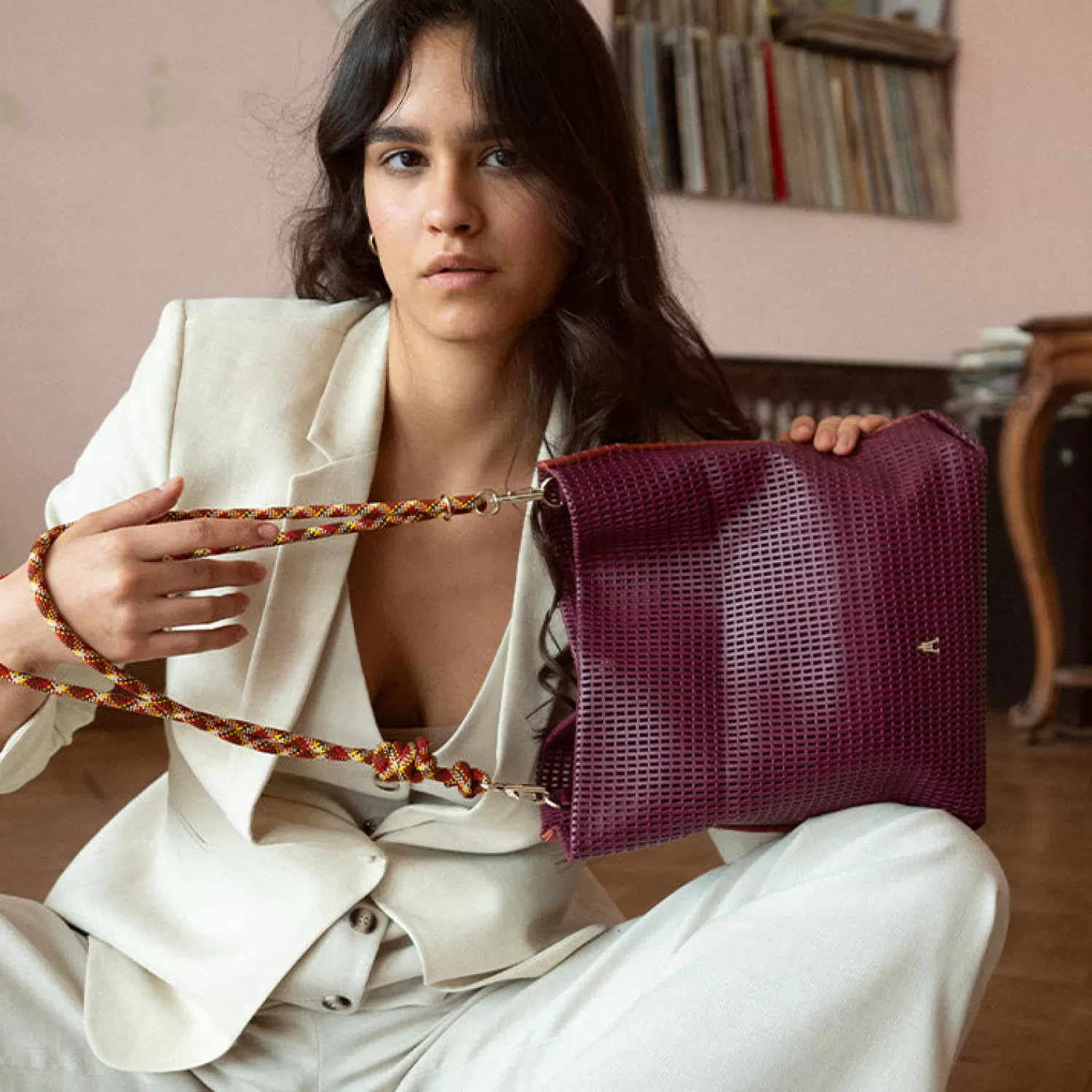 Sac Bandoulière Craie Studio - Violet Baie, Tendance Urbaine & Design Minimaliste