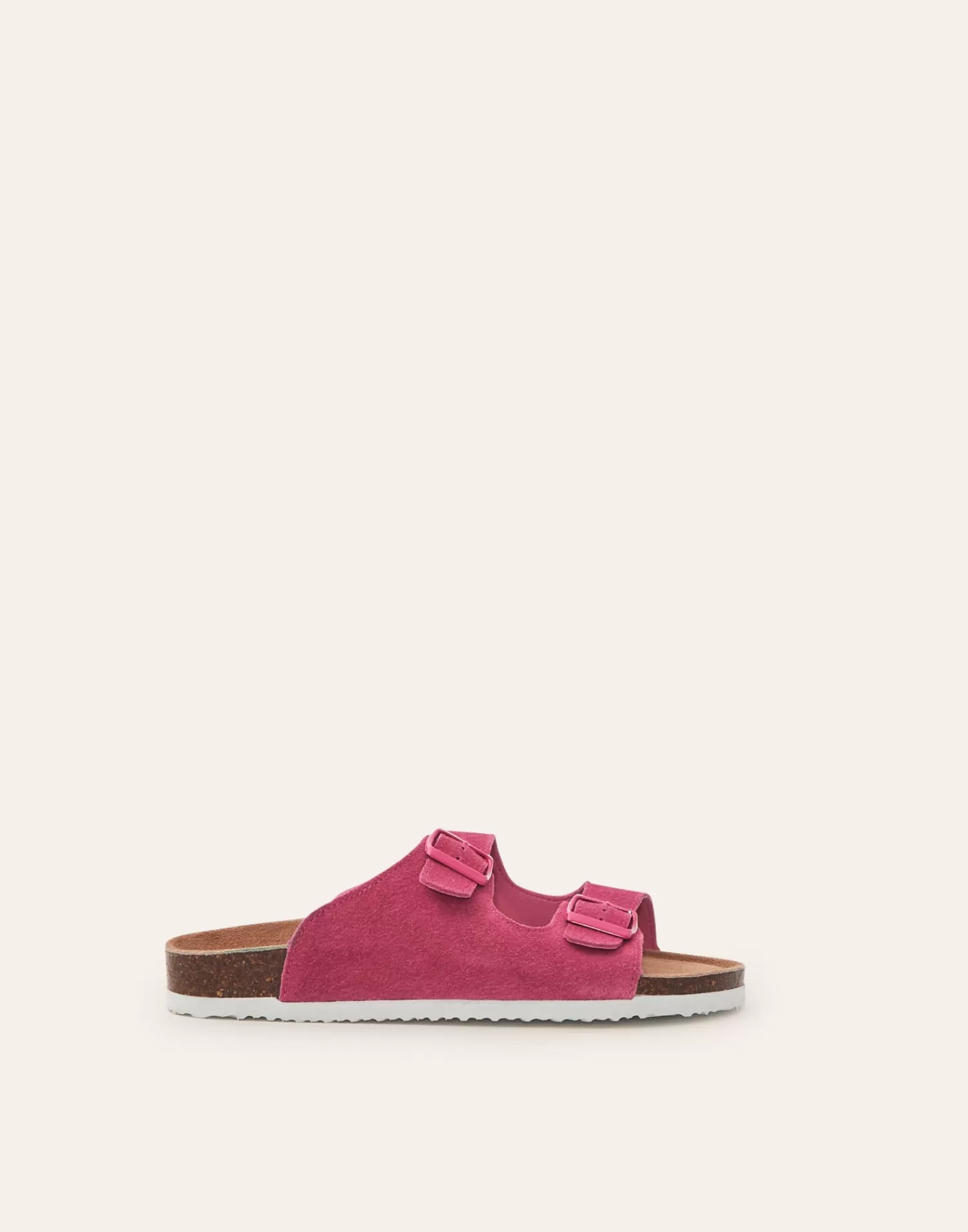 Sandale Confort Optimal en Cuir Vrai - Double Boucle Ajustable et Design Ergonomique