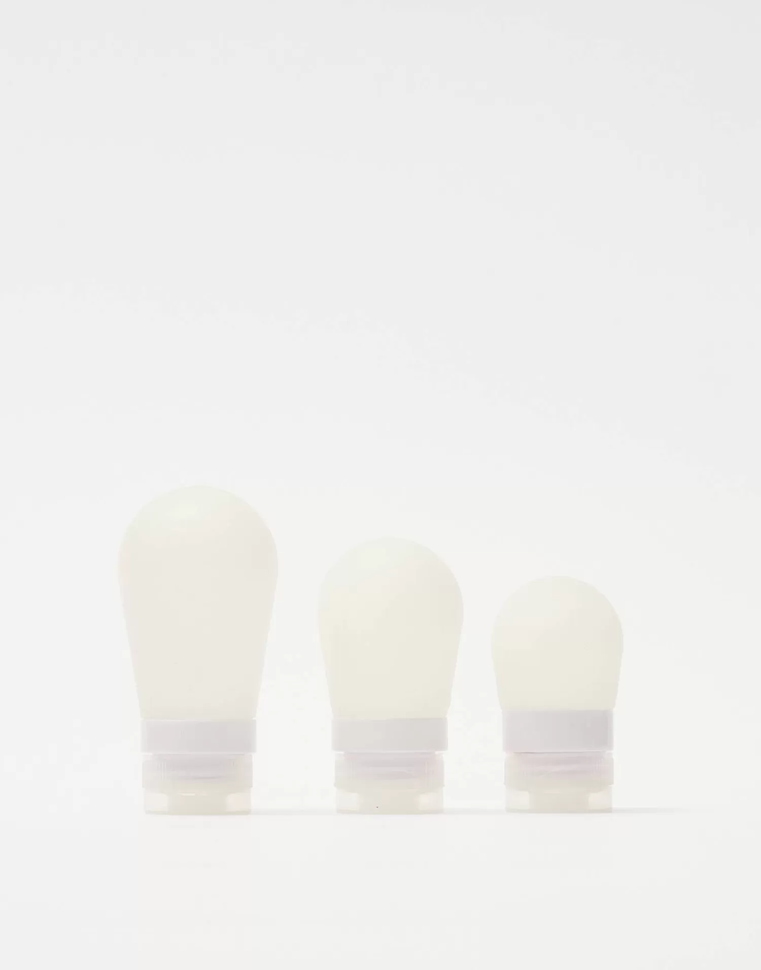 Marque Natura - Pack Écoresponsable de 3 Flacons en Silicone Réutilisables (Sans BPA, Pour Soins & Santé)