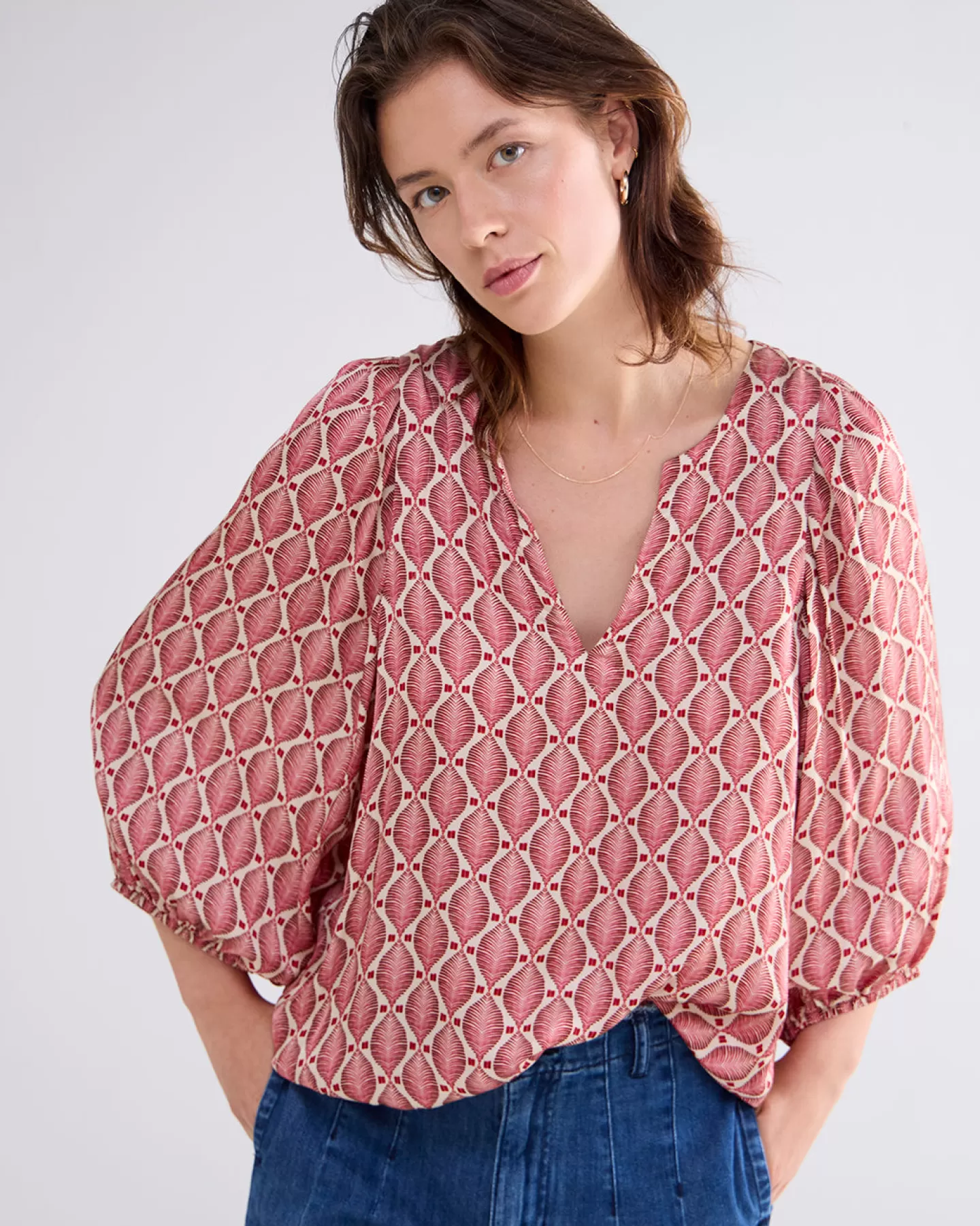 Débardeur Femme Confortable - Motif Graphique Rouge Été 2024 - Hauts & T-Shirts