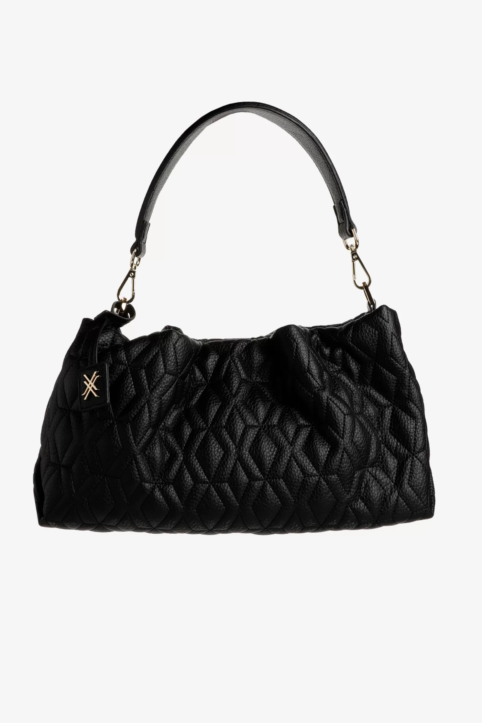 Sac matelassé élégant - Déclinaison cuir souple Xandres Collection Exclusives 

(Option alternative plus créative : Étole structurée à effet couture diamant - Modèle signature Xandres Automne 2024)