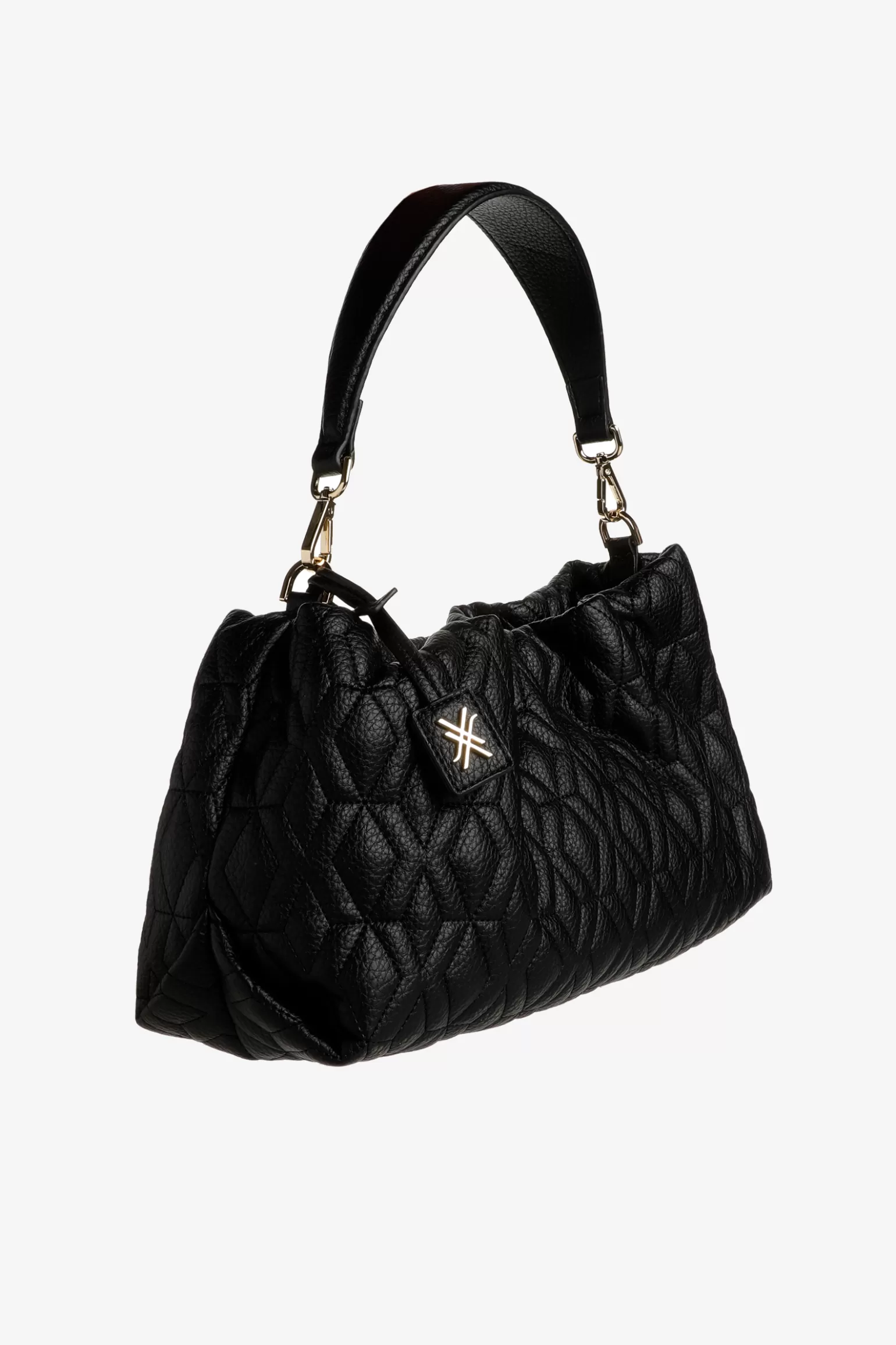 Sac matelassé élégant - Déclinaison cuir souple Xandres Collection Exclusives 

(Option alternative plus créative : Étole structurée à effet couture diamant - Modèle signature Xandres Automne 2024)