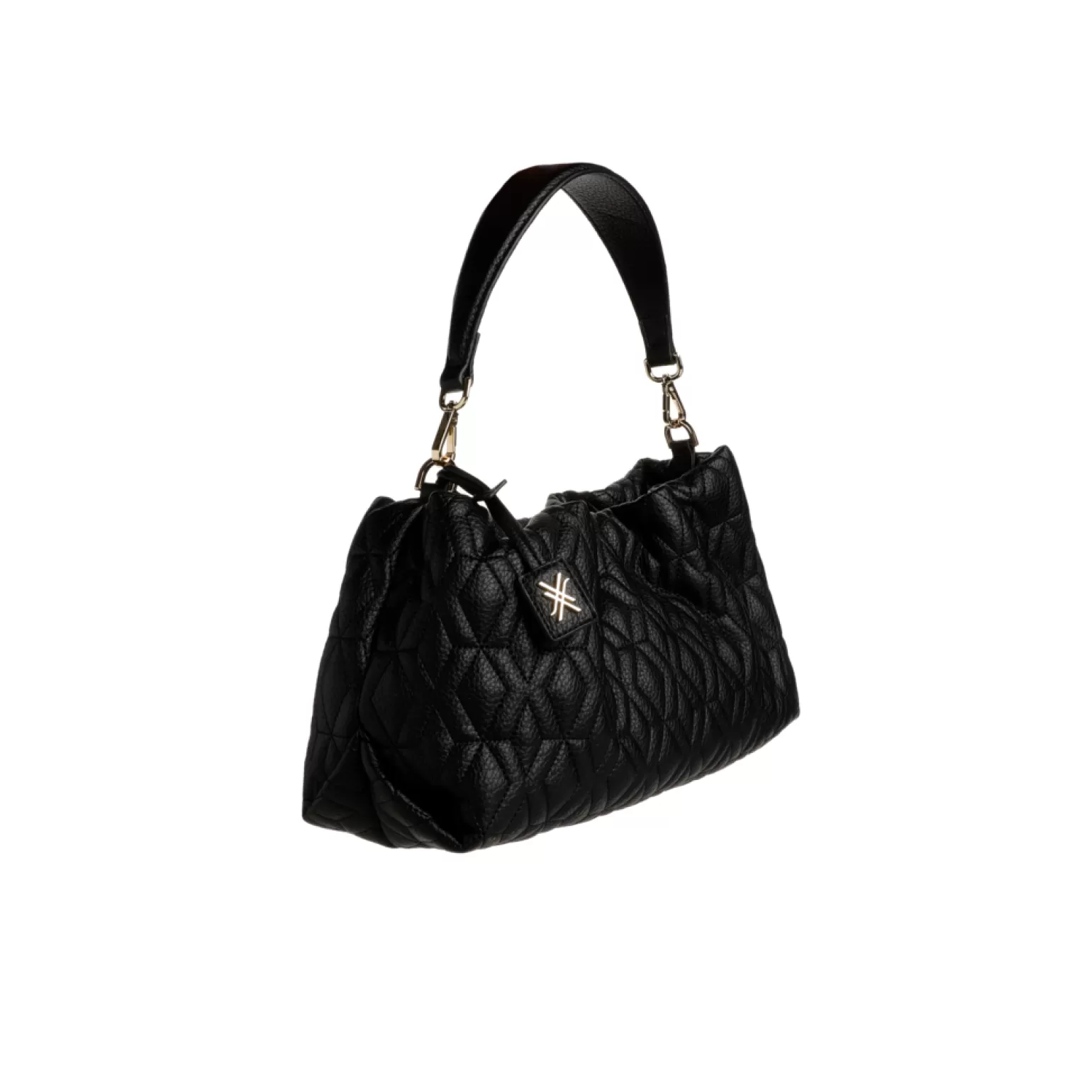 Sac matelassé élégant - Déclinaison cuir souple Xandres Collection Exclusives 

(Option alternative plus créative : Étole structurée à effet couture diamant - Modèle signature Xandres Automne 2024)
