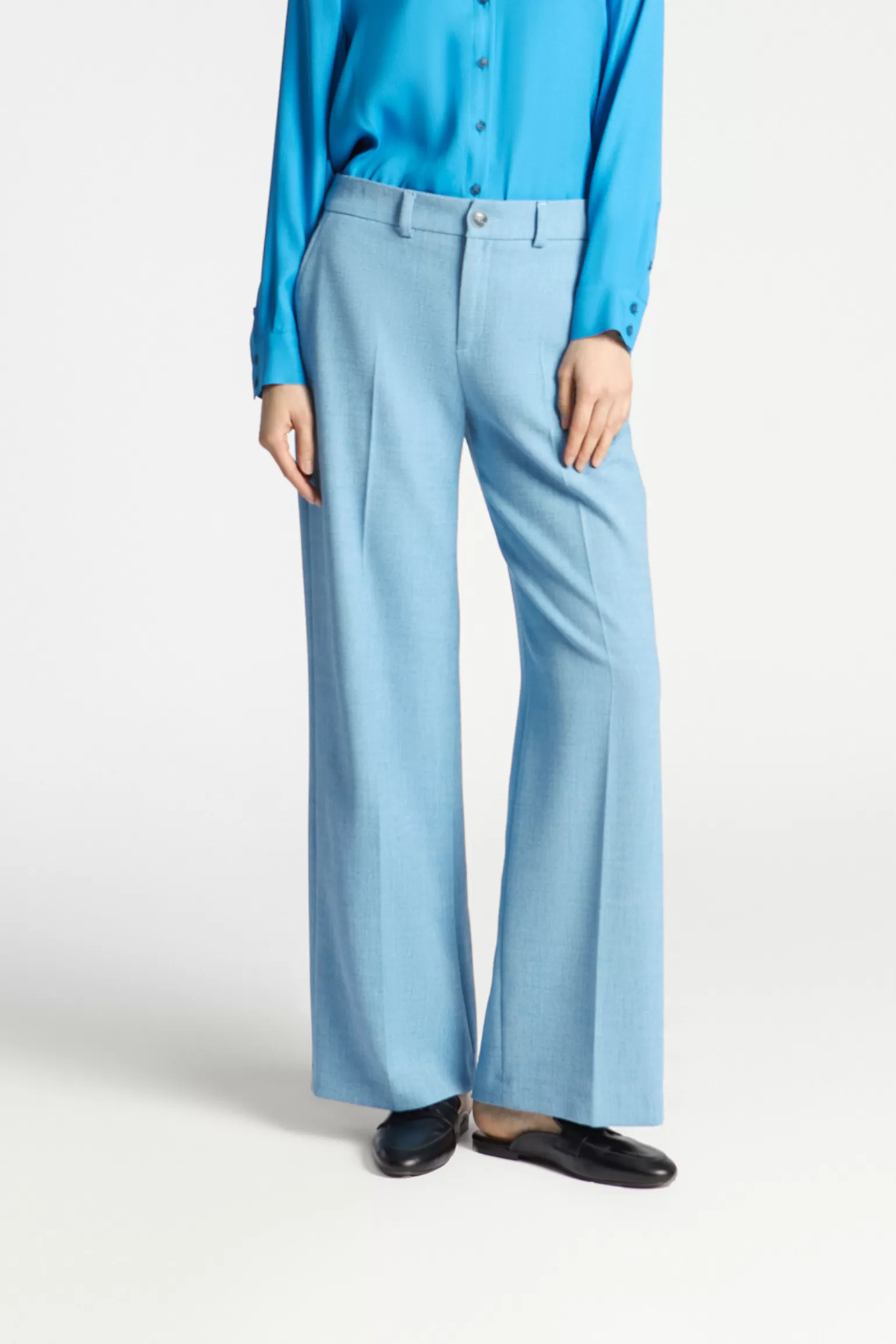 Pantalon élégant à jambes évasées - Coupe intemporelle Xandres pour femme

(：