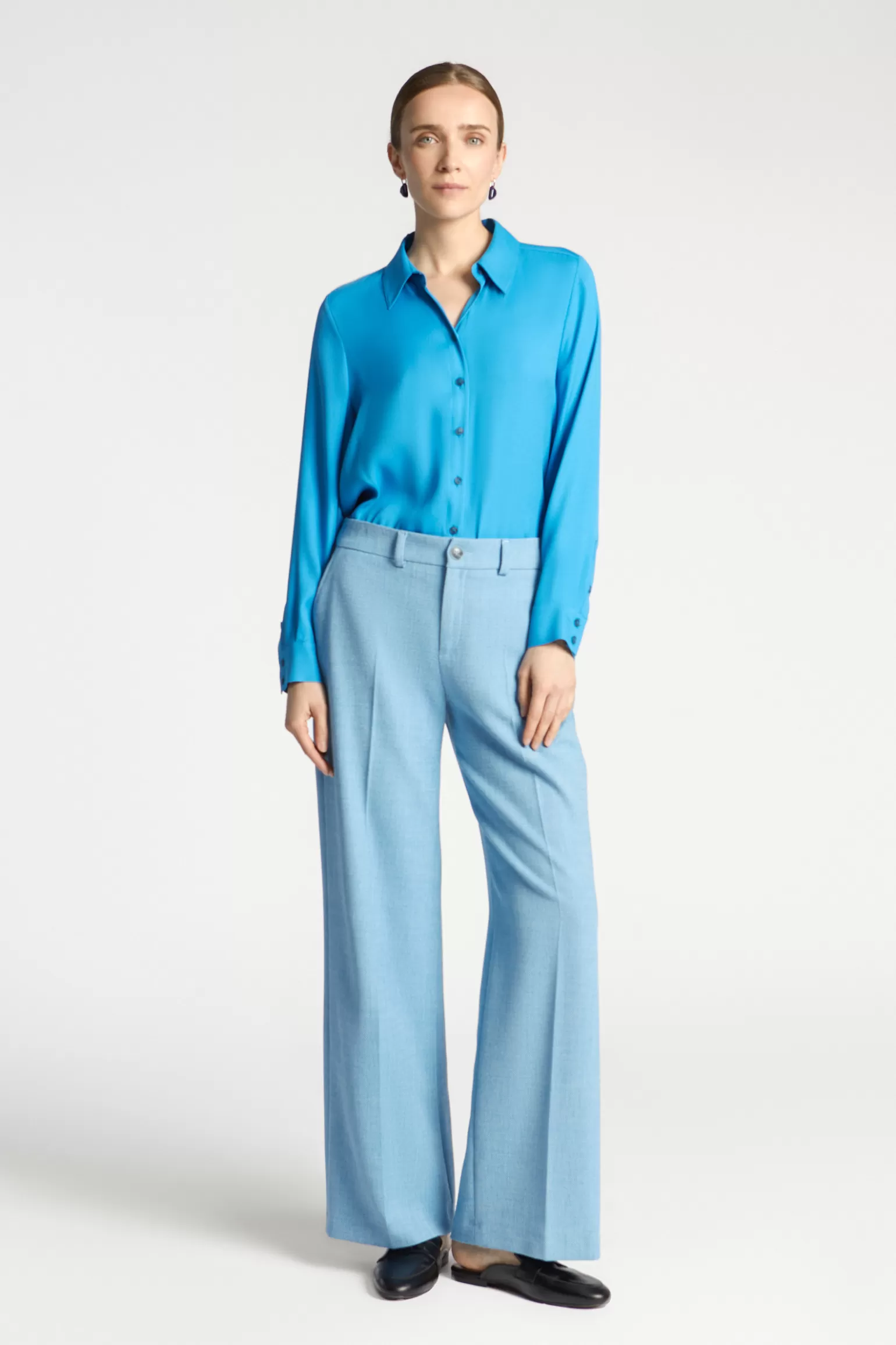 Pantalon élégant à jambes évasées - Coupe intemporelle Xandres pour femme

(：