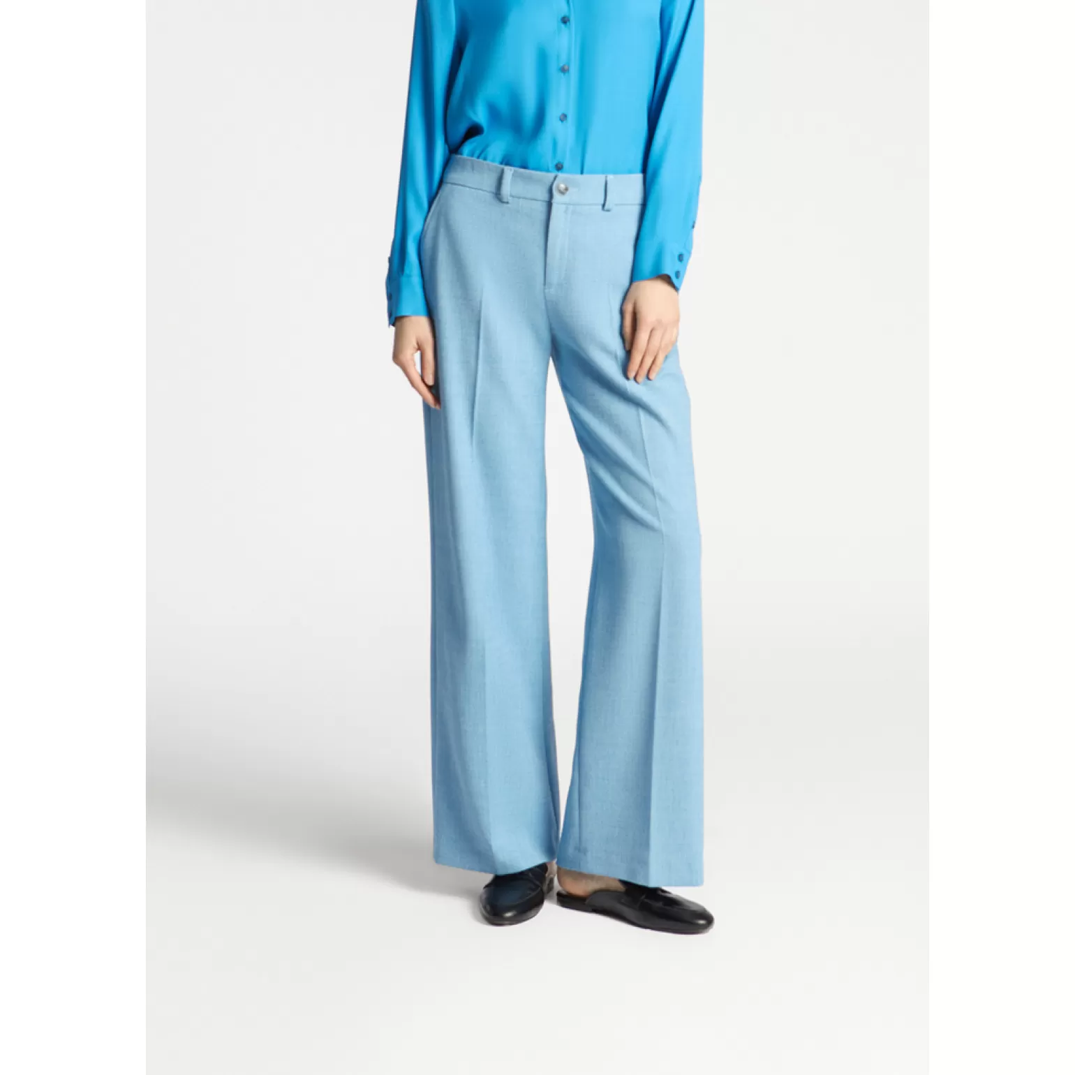 Pantalon élégant à jambes évasées - Coupe intemporelle Xandres pour femme

(：