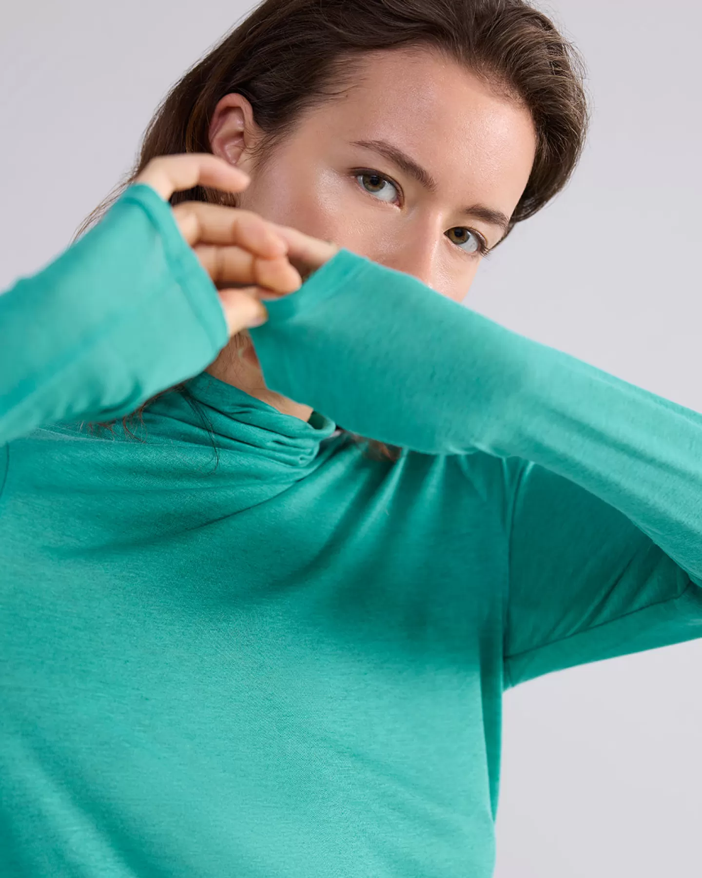 Hauts Femme Décontractés - Summum à Col Vert Émeraude | Style Léger & Respirant