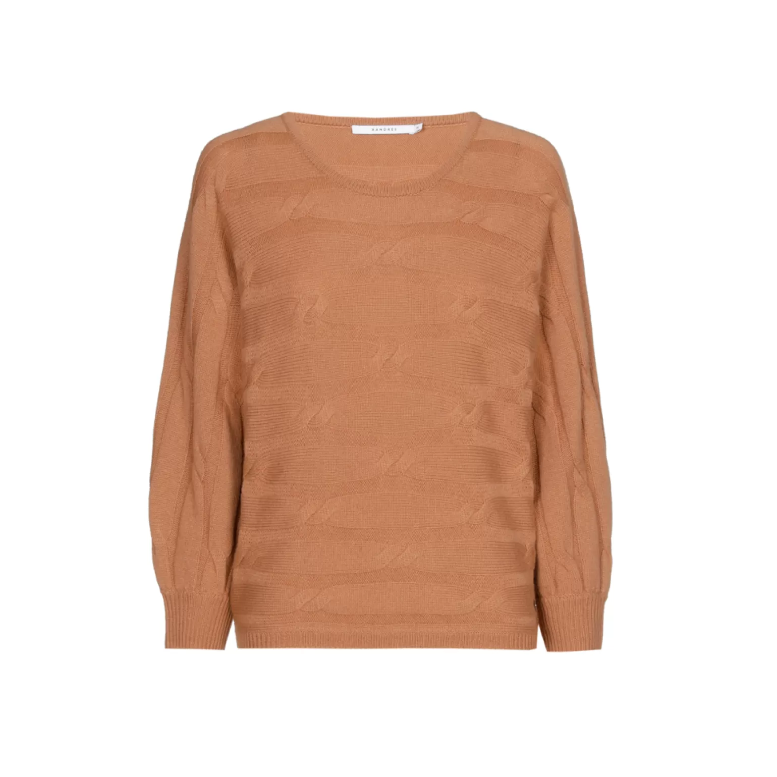 Pull féminin Xandres - Maille câble à motifs horizontaux | Collection Outlet

(Option alternative plus détaillée : 
Élégant pull en laine Xandres - Détail câblage horizontal stylisé | Promotion exclusive)