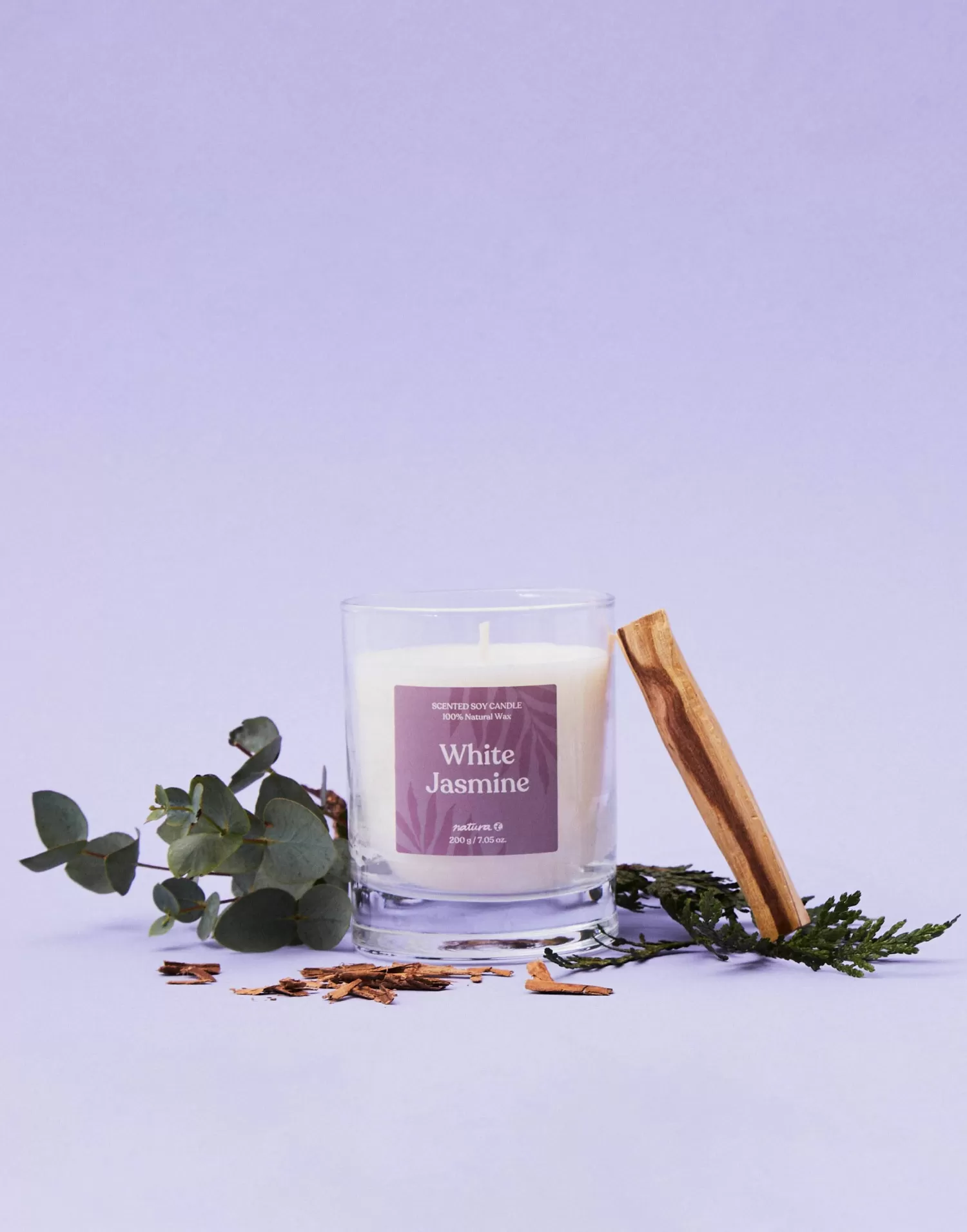 Bougie Écologique Natura Selection - Parfum d'Ambiance Naturel en Cire Végétale, Format 200g - Création Écoresponsable pour Intérieurs Chic