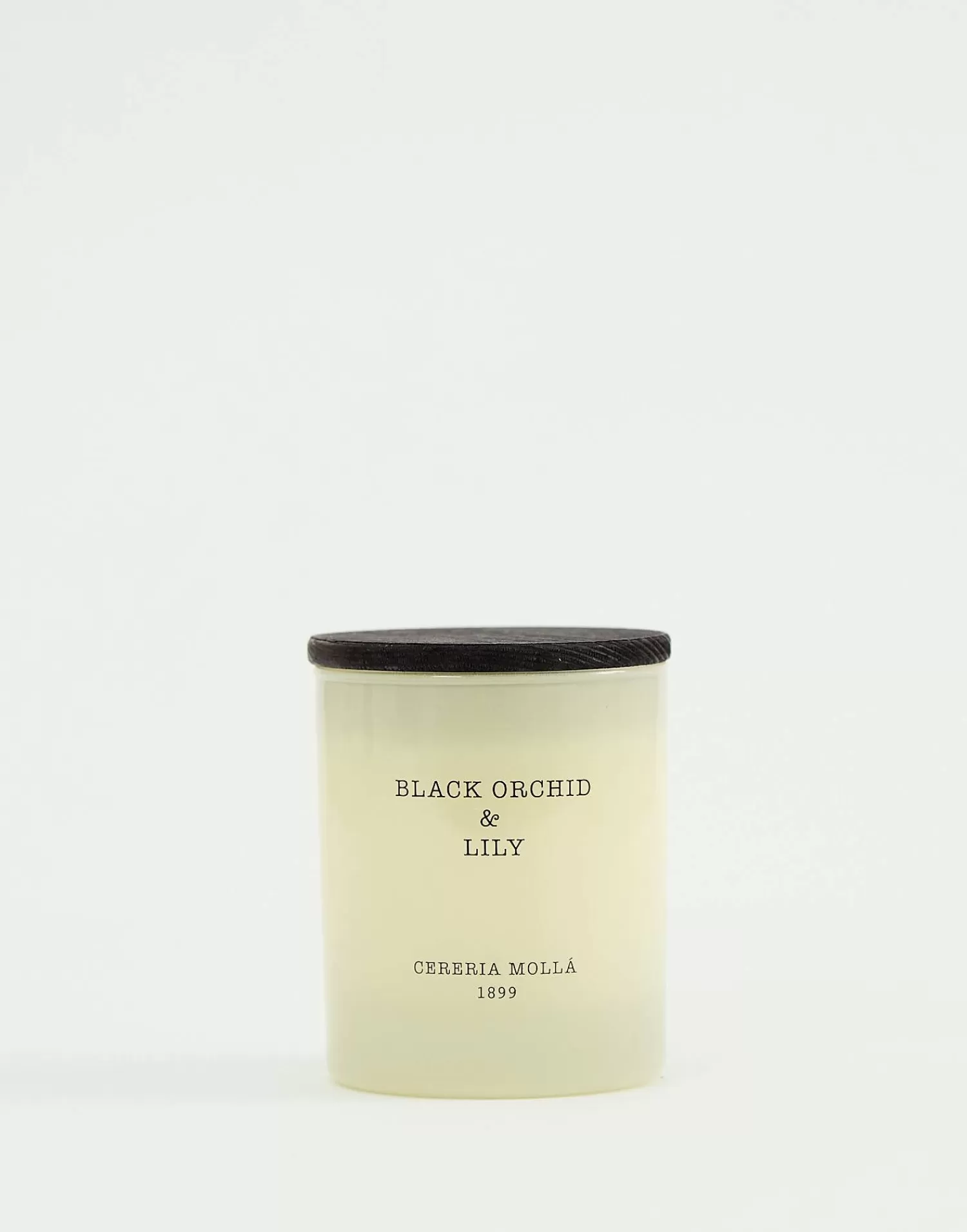 Bougie Élégante en Verre Dépoli - Collection Haut de Gamme Cerería Mollá avec Couvercle Amovible pour une Décoration Raffinée et Parfum d'Ambiance Luxueux