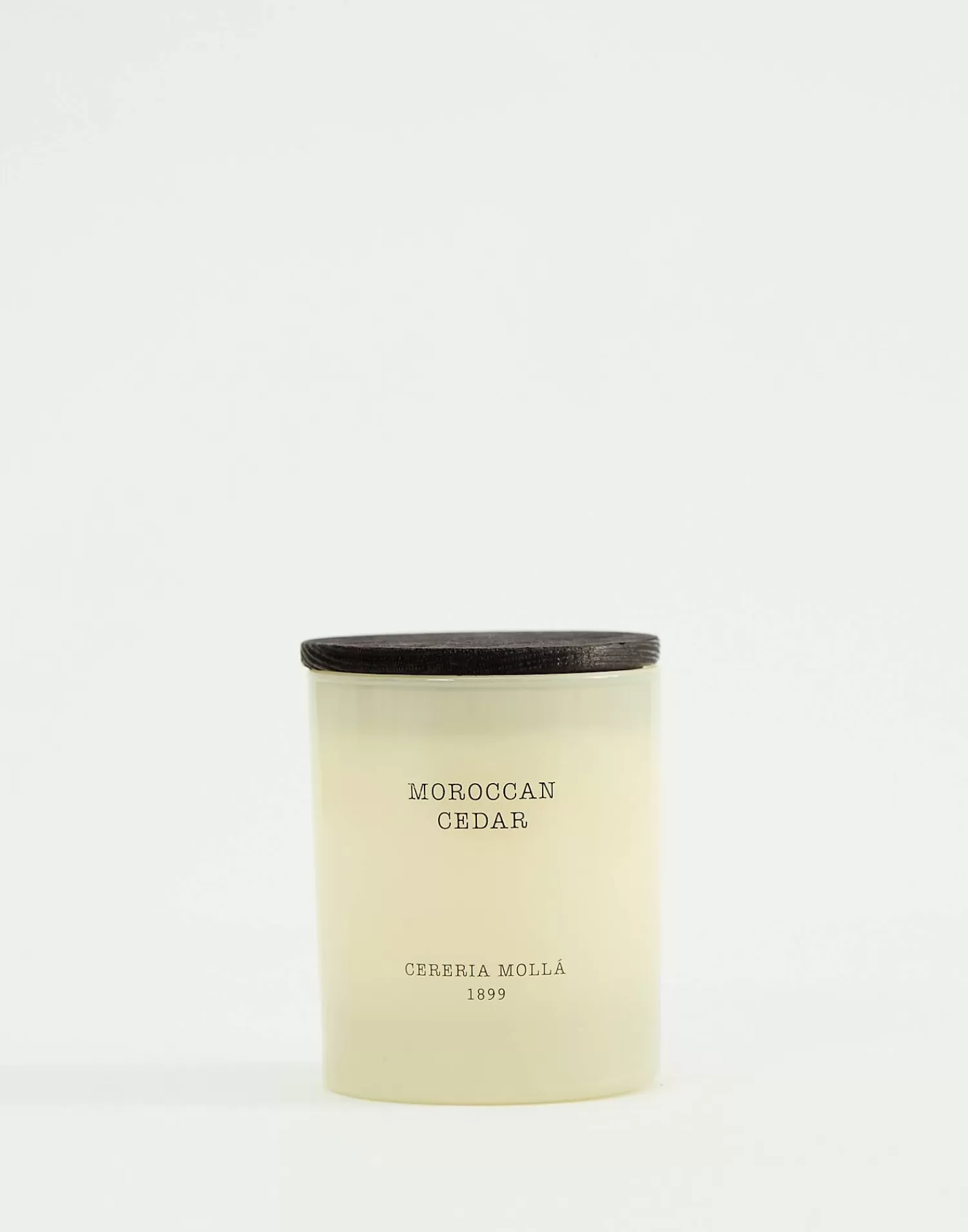 Bougie Élégante en Verre Dépoli - Collection Haut de Gamme Cerería Mollá avec Couvercle Amovible pour une Décoration Raffinée et Parfum d'Ambiance Luxueux