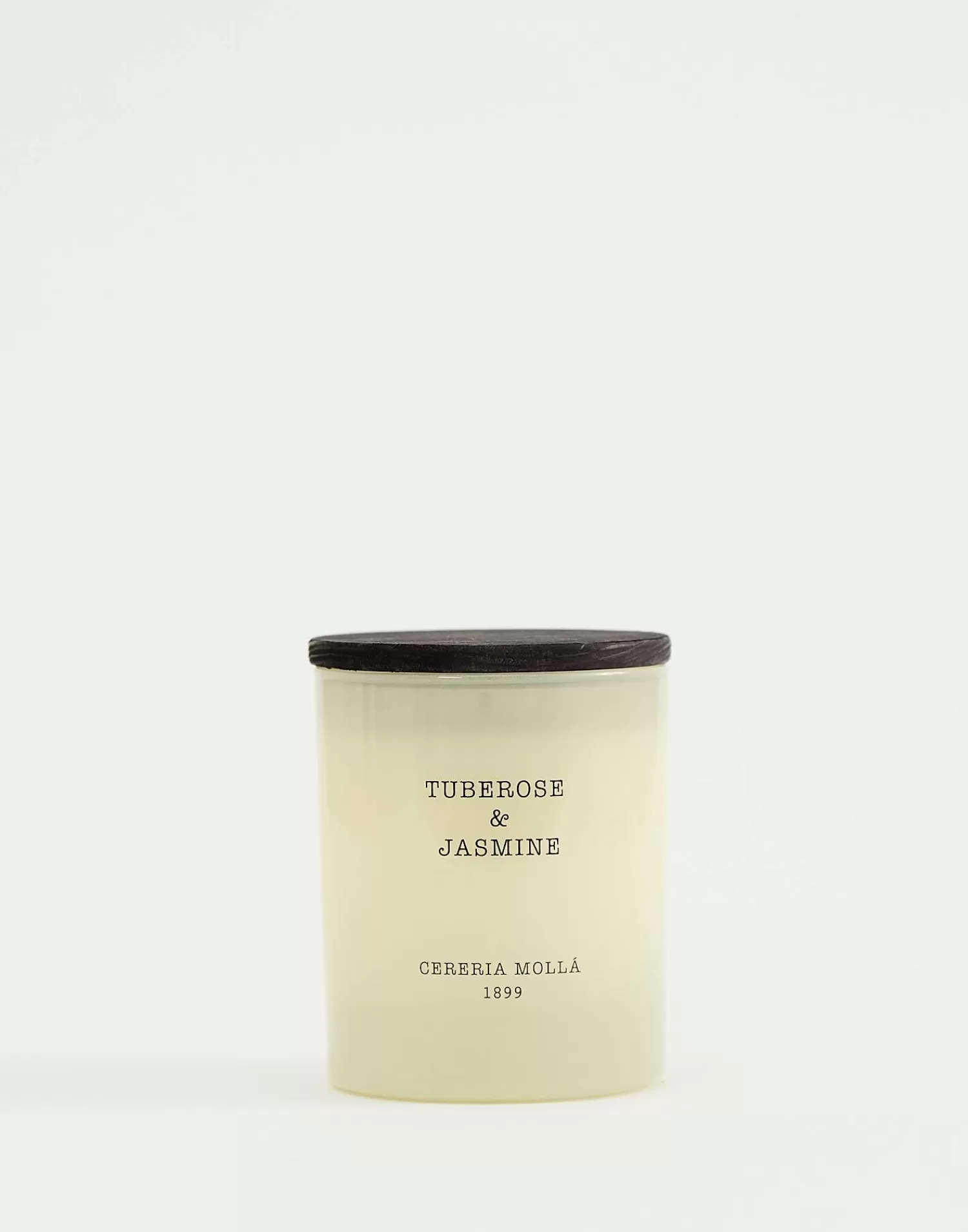 Bougie Élégante en Verre Dépoli - Collection Haut de Gamme Cerería Mollá avec Couvercle Amovible pour une Décoration Raffinée et Parfum d'Ambiance Luxueux