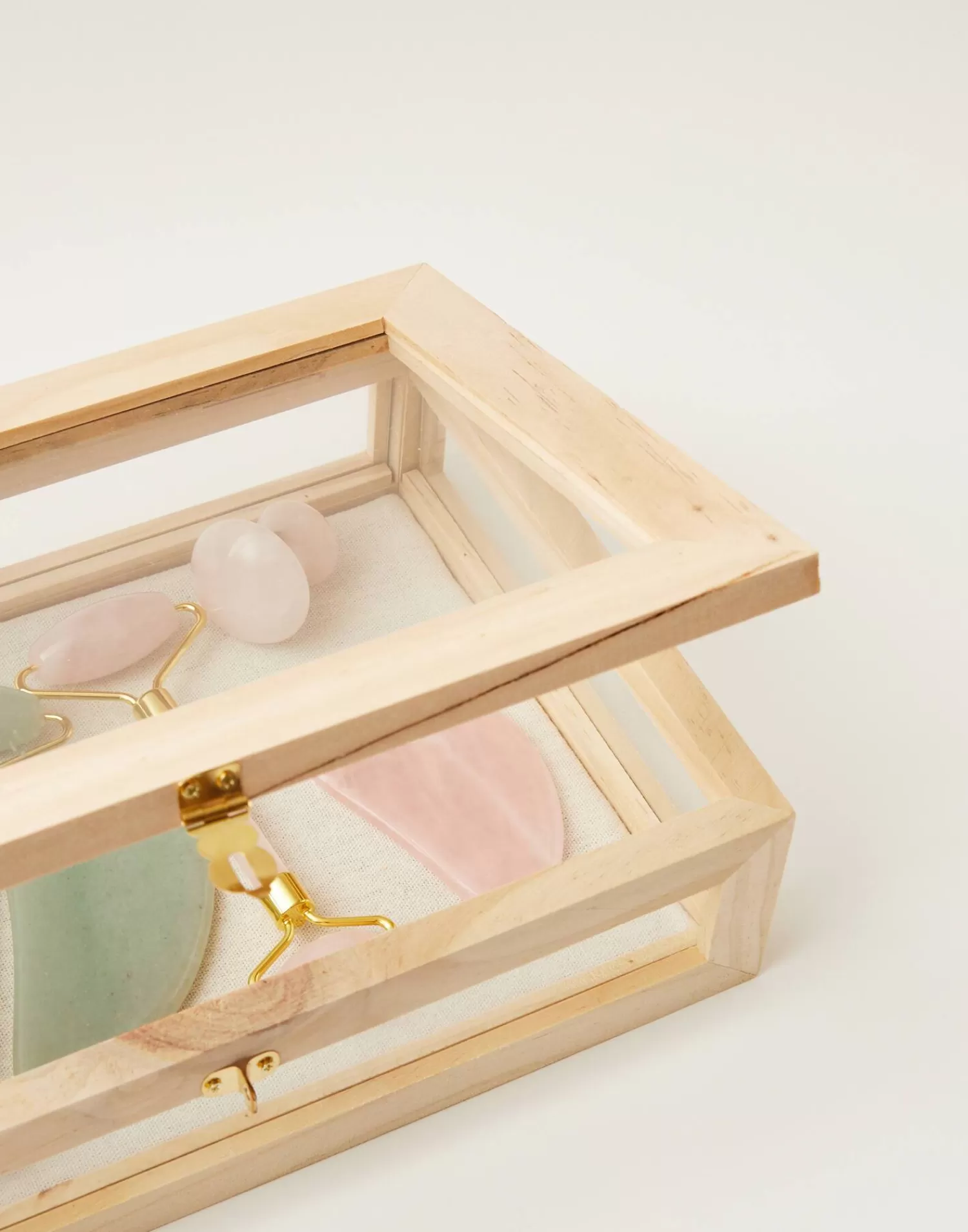 Élégante Vitrine en Cristal et Bois - Collection Nature Format Compact