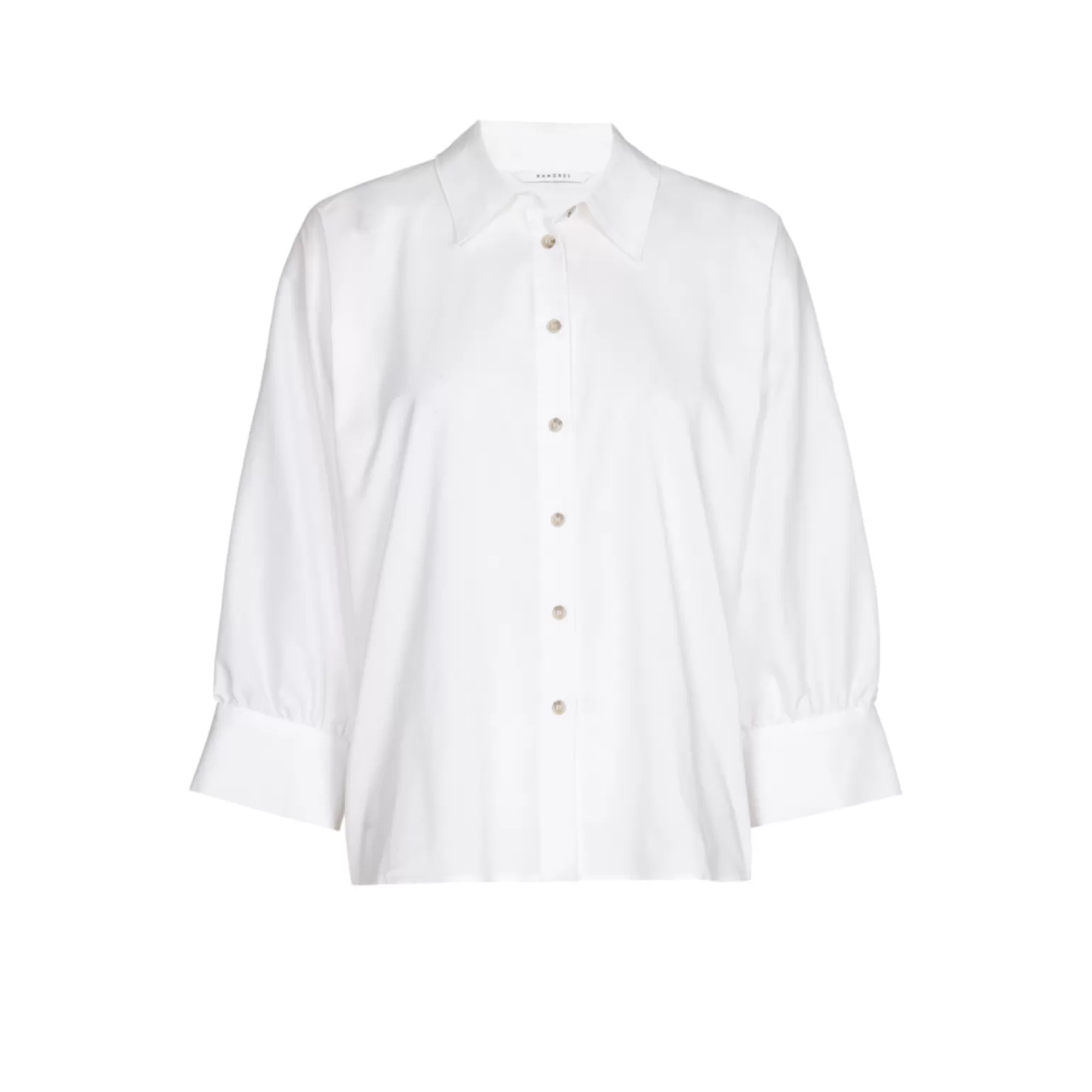 Blouse stylisée col chemisier - Coupe généreuse pour un look sophistiqué Xandres

（：，